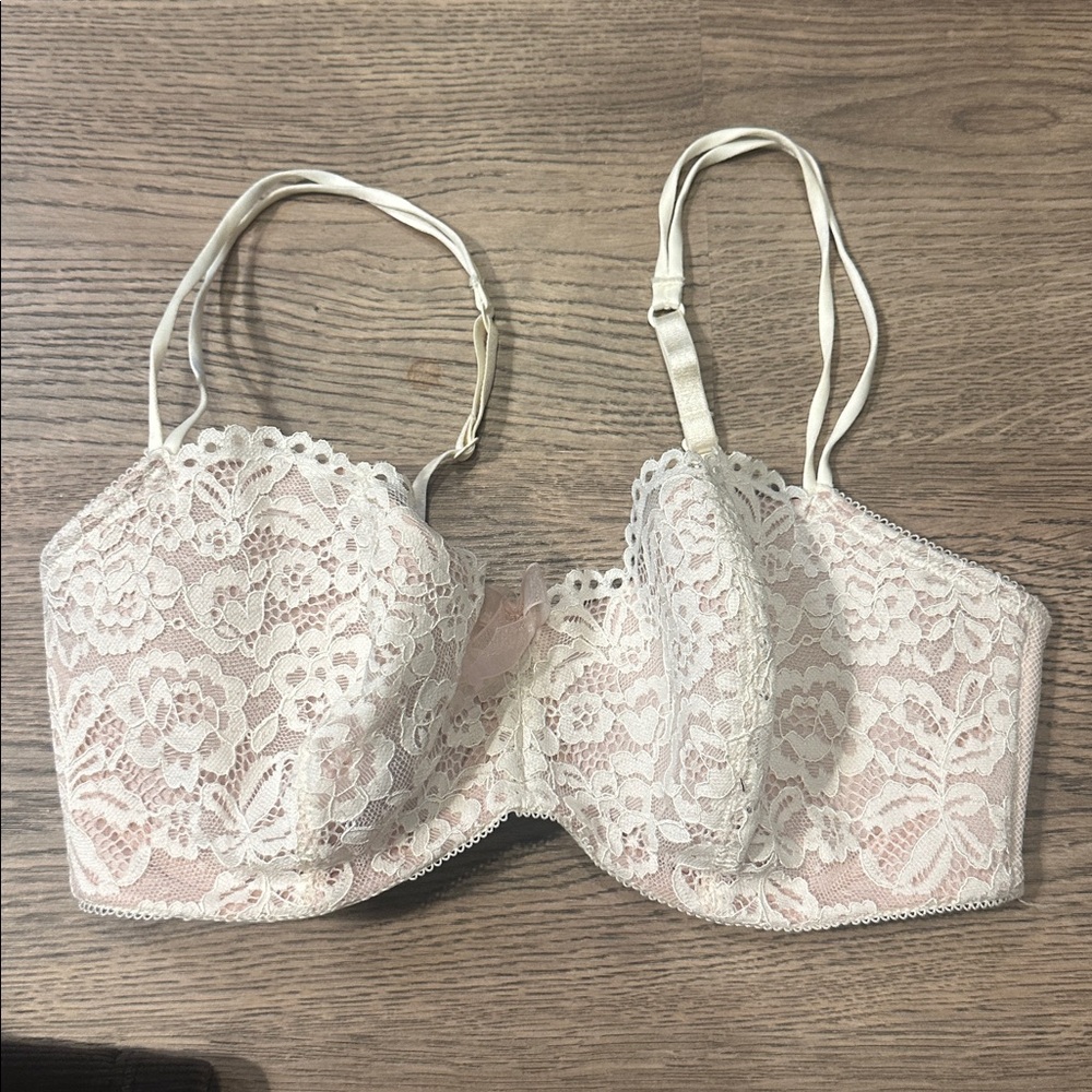 B Tempted Wacoal Ciao Bella Elegant Lace Underwire Bra Balconnete 34dd NWOT - Picture 3 of 4